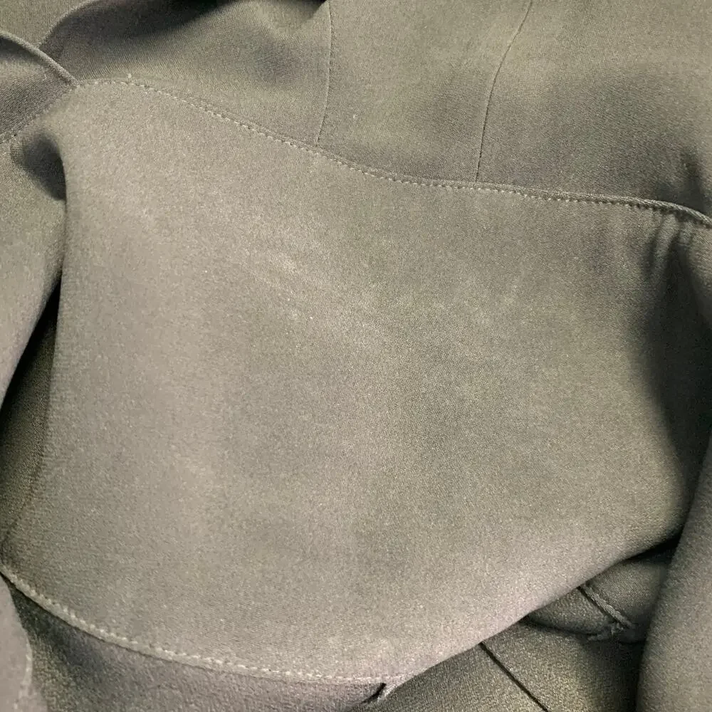 LA PERLA 4 Black White Viscose Blend Faux Pearl Embellishment V-Neck Jumpsuit - Picture 9 of 9